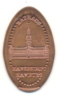 Souvenir Jeton Token Germany-Deutschland Hamburg Hansestadt Rathaus - Souvenirmunten (elongated Coins)