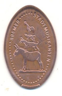 Souvenir Jeton Token Germany-Deutschland Bremer Stadtmusikanten - Souvenirmunten (elongated Coins)