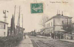 CPA-30-VERGEZE-La Gare - Vergèze