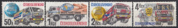 CZECHOSLOVAKIA 2984-2987,used,falc Hinged - Other (Earth)