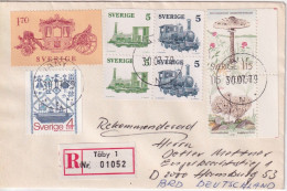 Ausland R Brief  Täby - Hamburg         1979 - Storia Postale