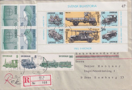 Ausland R Brief  Sveg - Hamburg         1986 - Covers & Documents