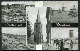 Groeten Uit Domburg   -  Used : 9-8-1966  - 2 Scans For Originalscan !! - Domburg