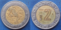 MEXICO - 2 Pesos 1998 Mo KM# 604 Monetary Reform Bi-metallic - Edelweiss Coins - Mexique