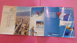 X° Jeux Olympiques D'hiver Grenoble 1968 Fascicule STATIONS ALPE D HUEZ AUTRANS CHAMROUSSE ST NIZIER VILLARD - Dépliants Turistici