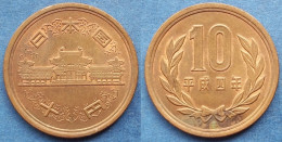 JAPAN - 10 Yen Year 4 (1992) Y# 97.2 Akihito (Heisei) - Edelweiss Coins . - Japon