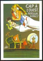 Carte Postale - Cap à L'ouest Monsieur Barnes ! (Avignon 2002) Illustration : Cabu - Cabu