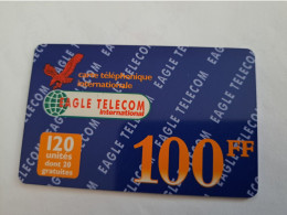 FRANCE/FRANKRIJK  / 100U/ EAGLE TELECOM / BIRD EAGLE    / PREPAID  USED    ** 14682** - Mobicartes: Móviles/SIM)