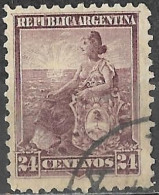 Argentina 1899 - 1903 Used Stamp Symbol Of The Republic 24 Centavos [WLT250] - Gebruikt