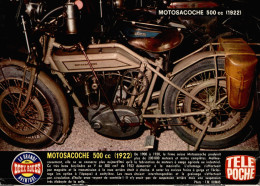 Fiche Technique D'une Motosacoche 500 Cc (1922), Découpée Dans Télé Poche - Moto