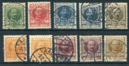 DENMARK 1907 Frederik VIII Definitive Set With Shades Used. Michel 53-59 - Oblitérés