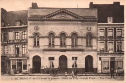 Béthune - Grande Place , Hôtel De Ville - Café MAILLART - Bethune