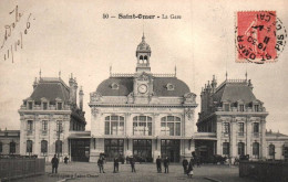 Saint Omer - Place Et La Gare - Saint Omer