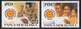MiNr. 614 - 615 Papua-Neuguinea 1990, 2. Mai. Volkszählung - Postfrisch/**/MNH - Papouasie-Nouvelle-Guinée