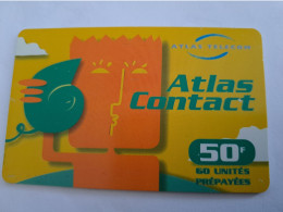 FRANCE/FRANKRIJK  / FR 50/  ATLAS CONTACT        / PREPAID  USED    ** 14692** - Nachladekarten (Handy/SIM)