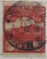 5020- SAN MARINO 1903 VEDUTE 30c - VIEWS 30c USATO - USED - Used Stamps
