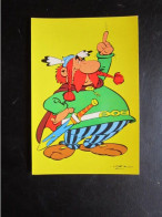 ASTERIX CARTE POSTALE  ABRARACOURCIX Publicitaire EPINARDS IGLO    UDERZO - Astérix