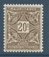 MAURITANIE TAXE N° 20 NEUF*  CHARNIERE  Hinge  / MH - Other & Unclassified