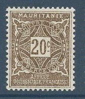 MAURITANIE TAXE N° 20 NEUF*  CHARNIERE  Hinge  / MH - Sonstige & Ohne Zuordnung