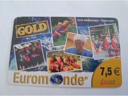 FRANCE/FRANKRIJK  / €7,5 / EUROMONDE/ GOLD/ ARSACOM      / PREPAID  USED    ** 14711** - Nachladekarten (Handy/SIM)