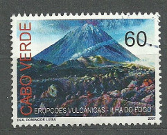 Cape Verde, 2007 (#917a), Volcanic Eruptions, Vulkanausbrüche, Eruzioni Vulcaniche, Éruptions Volcaniques - 1v Single - Volcanos