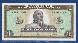 HAITI - P.245 – 1 Gourde 1987 UNC, S/n AU421267 - Haïti