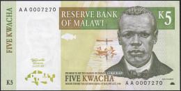 MALAWI - 5 Kwacha 01.07.1997 AU-UNC P.36 A - Malawi