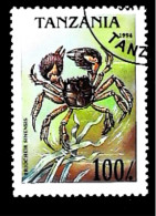 ►  TANZANIA  (Crabe Crustacé). ERIOCHEIR SINENSIS  Crab   100 1994 - Crustaceans