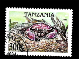 ►  TANZANIA  (Crabe Crustacé). MENIPPE MERCENARIA   Crab   300 1994 - Crustaceans