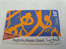 FRANCE/FRANKRIJK  / 50 UNITS/  MAGHREB MOYEN  ORIENT / KERTEL     / PREPAID  USED         ** 14728** - Per Cellulari (telefonini/schede SIM)