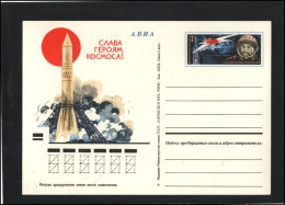 RUSSIA USSR Stamped Stationery Post Card USSR PK OM 009 Space Exploration Personalities Tereshkova Women - Unclassified
