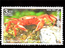 ►  THAILAND  (Crabe Crustacé)   HILGENDORF   Crab    3 Bath 1994 - Crustaceans