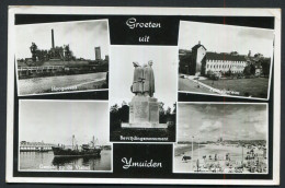 Groeten Uit IJmuiden -  Used : 31-7-1961 - 2 Scans For Originalscan !! - IJmuiden