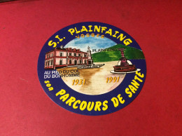 ️ PLAINFAING. Auto Collant. Adhesif. Syndicat Initiative 60 Ans - Plainfaing