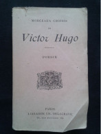 POESIES MORCEAUX CHOISIS DE VICTOR HUGO - Franse Schrijvers