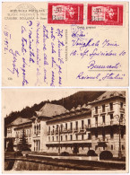 ROMANIA : 1952 - STABILIZAREA MONETARA / MONETARY STABILIZATION - POSTCARD MAILED With OVERPRINTED STAMPS - RRR (am154) - Briefe U. Dokumente