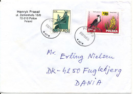 Poland Cover Sent To Denmark Police 9-9-2004 Bird Stamp - Brieven En Documenten