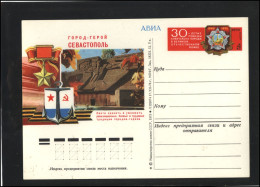 RUSSIA USSR Stamped Stationery Post Card USSR PK OM 025 WWII End Anniversary-SEVASTOPOL - Unclassified