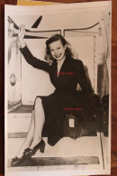Photo 1949 Actrice Cécile Aubry La Guardia Hollywood Tyrone Power Tirage Vintage Print Photo ACME - Berühmtheiten