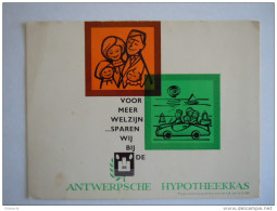 Belgïe Belgique Anwerpsche Hypotheekkas Formaat, Niet Gebruikt Formaat 14 X 10,5 Cm Vloeipapier Buvard - Banco & Caja De Ahorros