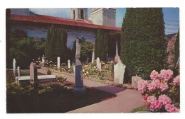 CA San Francisco Mission Dolores Spanish Church Cemetery Graveyard 1963 Mike Roberts Postcard - San Francisco