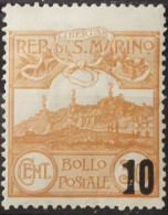 5046- SAN MARINO 1941 VEDUTE SOVRASTAMPATO - VIEWS OVERPRINTED MH - Usados