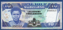 SWAZILAND - P.15 – 10 Emalangeni ND (1986) UNC, S/n D846913 - Swasiland