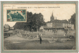 CPA - (65) VIC-sur-BIGORRE - Aspect De La Place Gambetta Et Les Promenades Du Midi - Beau Timbre 1941 - Vic Sur Bigorre