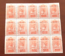 HAUTE-VOLTA - 1922 - N°YT. 32 - Targui 60c - Bloc De 15 - Oblitéré / Used - Used Stamps