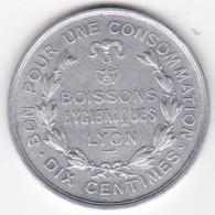 69 Rhône. Lyon , Société Anonyme Des Eden-Bars, Torréfaction Electrique De Café. 10 Centimes, En Aluminium - Monétaires / De Nécessité