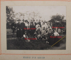 Photo 1900's Photographe Khanh Ky Nam-Dinh Famille Tennis Indochine Indo Chine Vietnam Tirage Print Vintage Rare ! - Lieux