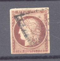 France  :  Yv  6b  (o)  Carmin Foncé - 1849-1850 Ceres