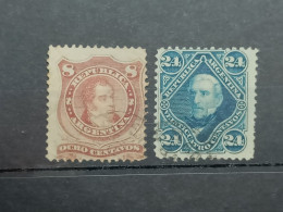 Argentina 1877-1887 Yv 38-39 Light Cancel (373) - Gebruikt