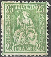 Switzerland 1867 -1881 Mint Stamp Helvetia 25c [WLT266] - Neufs